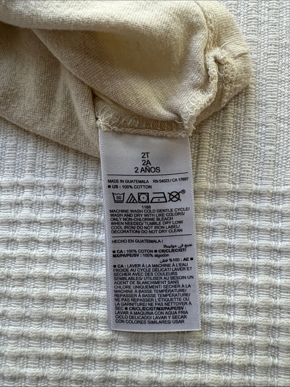 Old Navy Kids' Cream Graphic Tee with Running Dog Print
